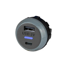Load image into Gallery viewer, Alfatronix PVPro-AC Dual USB A &amp; C Charger 12V 24V Rear Fit Marine Bus 3.6A