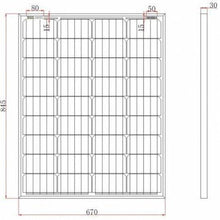 Load image into Gallery viewer, 100W 12V Monocrystalline Solar Panel with 2×5 m MC4 Cables | 4Boats