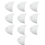 10 x White Clam Shell Vent Cover 55x50x12mm Boat Marine Yacht Nuova Rade