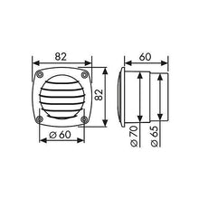 Load image into Gallery viewer, 5 x Nuova Rade 12410 Boat Ventilation Shaft Grille 65-70mm White UV Resistant Round