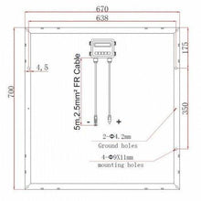 Load image into Gallery viewer, Photonic Universe 160W (2×80W) Solar Panels with 2×5m Cable | 4Boats