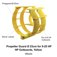 Load image into Gallery viewer, 9" Yellow Propeller Guard for 9-25HP Outboards Safety Cage Nuova Rade 198165