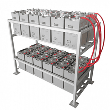 Load image into Gallery viewer, 24kWh 48V 500Ah AGM 24×2V Battery Bank with Metal Racking | 4Boats