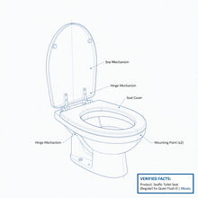 Load image into Gallery viewer, SEAFLO MTC02R Marine Toilet Seat &amp; Lid Regular Soft Close Quiet Flush Replacement