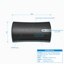 Load image into Gallery viewer, Garmin GLO 2 Bluetooth GPS GLONASS Receiver Portable 10Hz Marine 010-02184-01