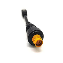 Load image into Gallery viewer, RJ45 to 5-Pin Yellow Round Ethernet Adapter Cable – 10cm (6")