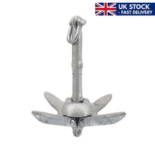 Load image into Gallery viewer, 12kg Folding Grapnel Anchor Type B Hot-Dipped Galvanized Steel Marine Boat Kedge