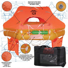 Load image into Gallery viewer, LALIZAS 8 Person ISO RACING II Liferaft Valise UK 9650-1:2022 SKU 75558