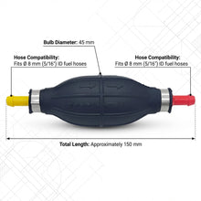 Load image into Gallery viewer, Marine Outboard Fuel Primer Bulb 8mm 5/16" Hose 45mm Boat Petrol Diesel Engine