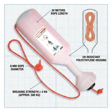 Load image into Gallery viewer, Encapsulated Life Buoy Rescue Line 30m 8mm Lalizas 72190 SOLAS Lifebuoy Rope