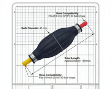 Load image into Gallery viewer, Marine Outboard Fuel Primer Bulb 8mm 5/16" Hose 45mm Boat Petrol Diesel Engine