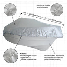 Load image into Gallery viewer, Boat Cover Size 2 Heavy Duty Marine Grade UV Waterproof Storage &amp; Trailering