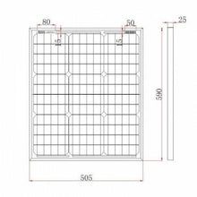 Load image into Gallery viewer, 50W 12V Monocrystalline Solar Panel with 2 × 5 m MC4 Cables | 4Boats