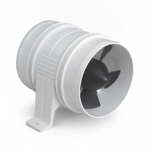 Load image into Gallery viewer, 4" 24V Marine In-Line Bilge Blower 235CFM Water Resistant Boat Ventilation Fan