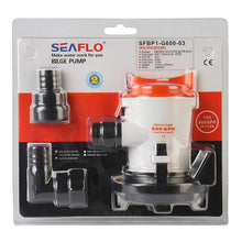 Load image into Gallery viewer, SEAFLO 12V 600GPH Bilge Pump 03-Series Non-Auto Marine Boat Water Pump BP1G60003