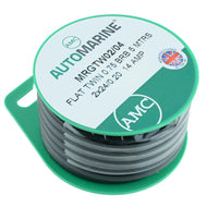 AMC Thin 1 mm² Single Core Cable - 15 m Black Mini Reel | 4Boats