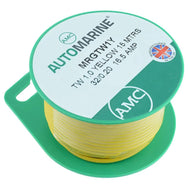 AMC Thin 1 mm² Yellow Thin-Wall Cable - 15 m Mini Reel | 4Boats
