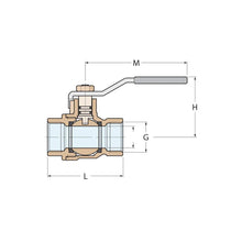 Load image into Gallery viewer, Guidi Nickel‑Plated Brass M‑M Ball Valve 25.4 mm (1 in) BSPP | 4Boats