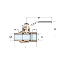 Load image into Gallery viewer, Guidi Nickel 9.5 mm (3/8 in) Nickel-Plated Brass Lever Ball V | 4Boats