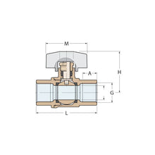 Load image into Gallery viewer, Guidi Nickel 2000 Series Throttle Ball Valve, Male BSPP (G) 3 | 4Boats