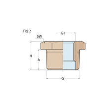 Load image into Gallery viewer, Guidi Brass M-F Bushing 32 mm x 9.5 mm (1-1/4 × 3/8 in) BSPT | 4Boats
