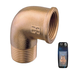 Load image into Gallery viewer, Guidi Brass 90° Elbow M-F 9.5 mm (3/8 in) Retail Pack | 4Boats