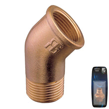 Load image into Gallery viewer, Guidi Bronze 45° Elbow M-F 1 in BSPT Retail Pack | 4Boats