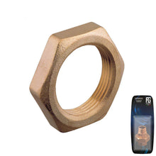 Load image into Gallery viewer, Guidi Brass Lock Nut 1/4 in (G 1/4 BSPP) Retail Pack | 4Boats