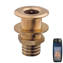 Load image into Gallery viewer, Guidi Brass Thru-Hull 9.5 mm (3/8 in) Hose Adaptor, BSP G | 4Boats