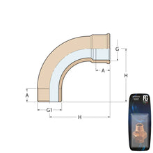 Load image into Gallery viewer, Guidi Brass 90° Bend M-F 1/2 in - Retail Pack | 4Boats