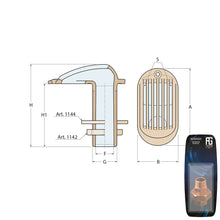 Load image into Gallery viewer, Guidi Brass Grated Seawater Intake 12.7 mm (1/2 in) | 4Boats