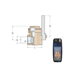 Load image into Gallery viewer, Guidi Bronze Quick-Closing Full-Bore Gate Valve 1/2 in | 4Boats