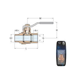 Load image into Gallery viewer, Guidi Nickel 9.5 mm (3/8 in) Nickel-Plated Brass Lever Ball V | 4Boats