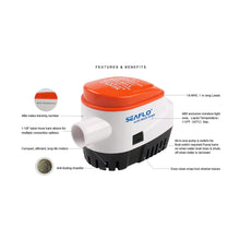 Load image into Gallery viewer, Seaflo Automatic Bilge Pump 4,164 LPH (1,100 GPH)
