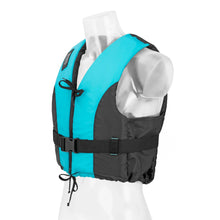 Load image into Gallery viewer, Besto Dinghy Zipper Aqua/Black 50N XS Buoyancy Aid | 4Boats