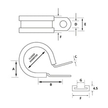 Load image into Gallery viewer, Jcs M6 M6 M6 Stainless Steel P-Clip 38 mm | 4Boats