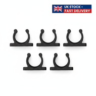 5x 15mm Plastic Nylon Support Clips - Marine Boat Hook & Pipe Storage Holder
