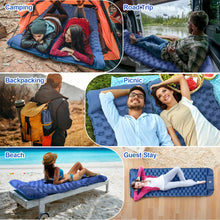 Load image into Gallery viewer, Night Cat Inflatable Sleeping Air Pad with Pillow