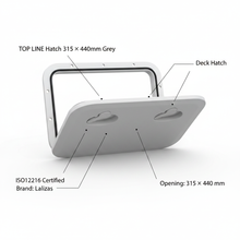 Load image into Gallery viewer, Nuova Rade Top Line Boat Access Hatch Grey 315x440mm Deck Inspection Port 196306