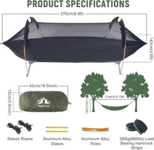 Load image into Gallery viewer, Night Cat Hammock Tent