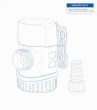 Load image into Gallery viewer, Seaflo 1100GPH 12V Bilge Pump 13A Series Submersible Marine Water BP1G110013A