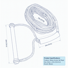 Load image into Gallery viewer, Water Action Ski Rope 8mm x 23m (5/16 in) | 4Boats