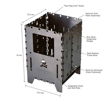 Load image into Gallery viewer, BE Bushbox XL Titanium Outdoor Cooker