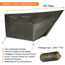 Load image into Gallery viewer, Onewind Billow Ultralight Hammock Tarp Shelter 12'
