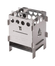 Load image into Gallery viewer, BE Bushbox Titanium Outdoor Pocket Stove