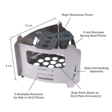 Load image into Gallery viewer, BE Bushbox Ultralight Outdoor Pocket Stove