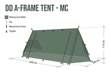Load image into Gallery viewer, DD Hammocks A-Frame Tent - Multicamo