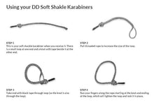 Load image into Gallery viewer, DD Soft Shackle Karabiner x 2