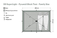 Load image into Gallery viewer, DD SuperLight Pyramid Mesh Tent - Family Size