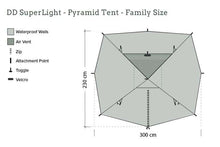 Load image into Gallery viewer, DD SuperLight Pyramid Tent - Family Size